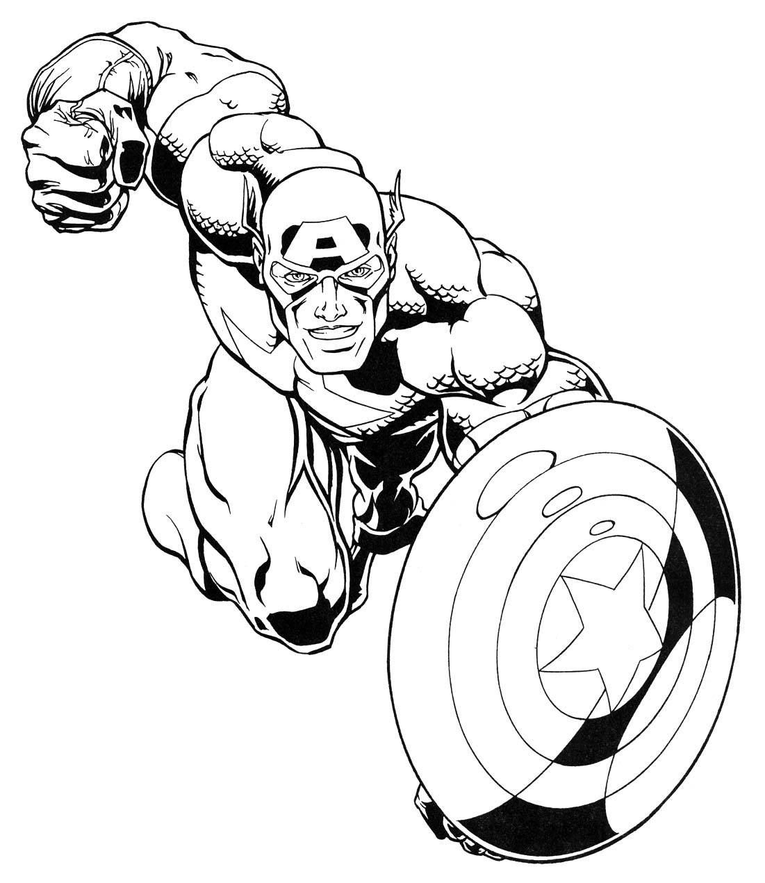 Superheroes coloring pages download and print for free