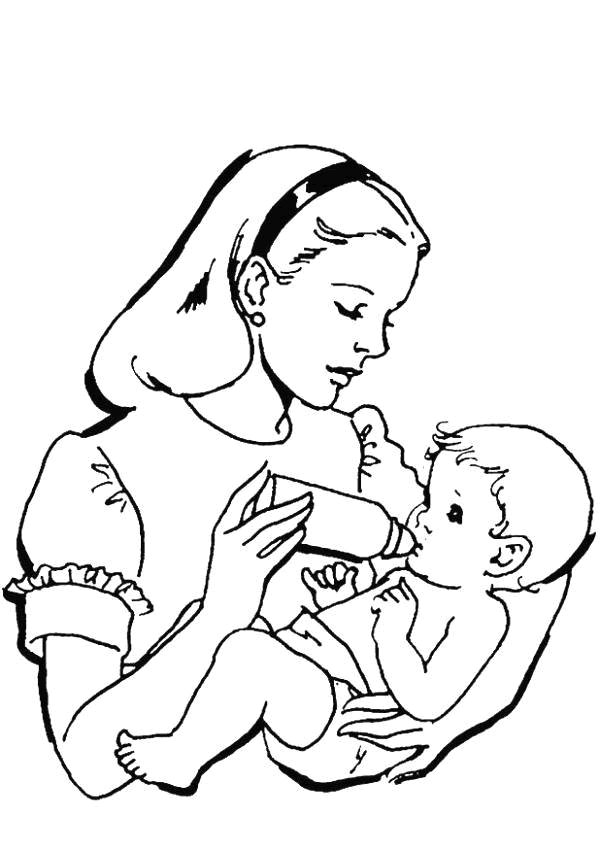 Mother coloring pages to download and print for free