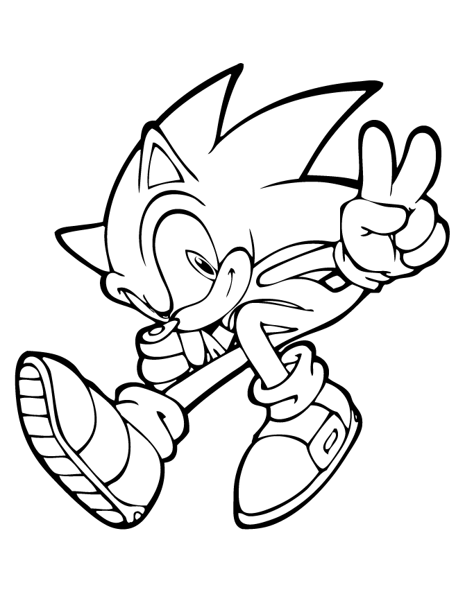 Sonic the hedgehog coloring pages to download and print for free