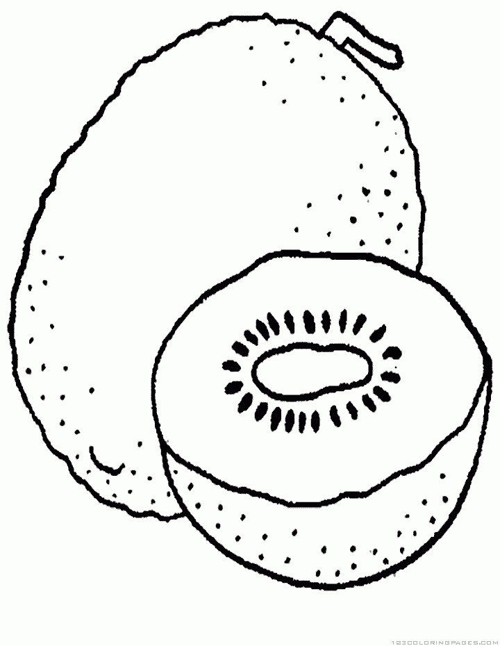 Kiwi coloring pages to download and print for free