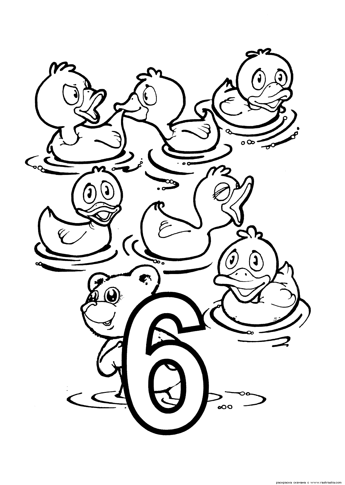 Numbers Coloring Pages for kids printable for free