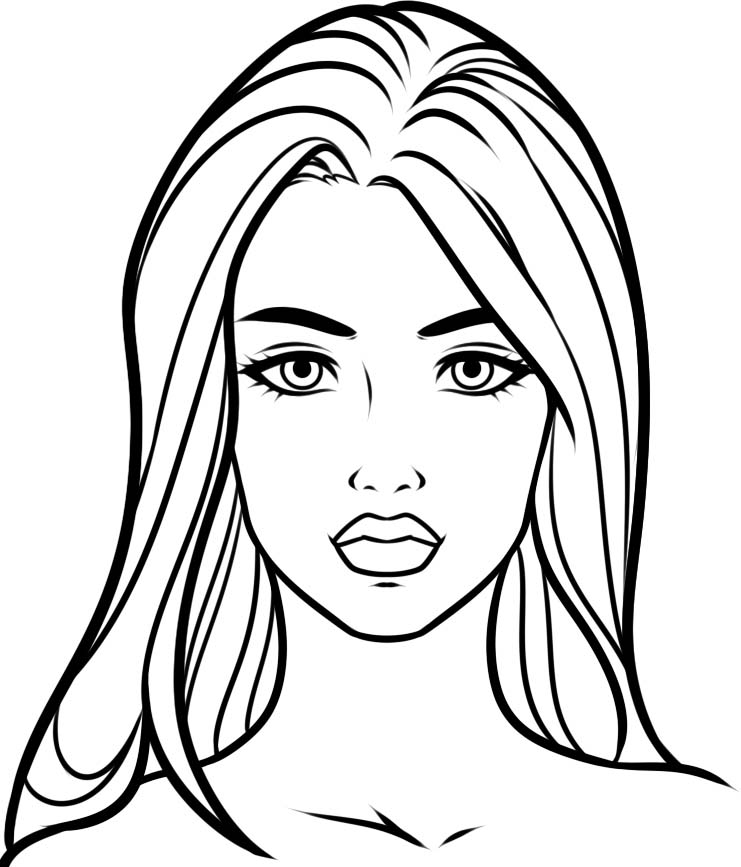 Ladies Coloring Pages to download and print for free