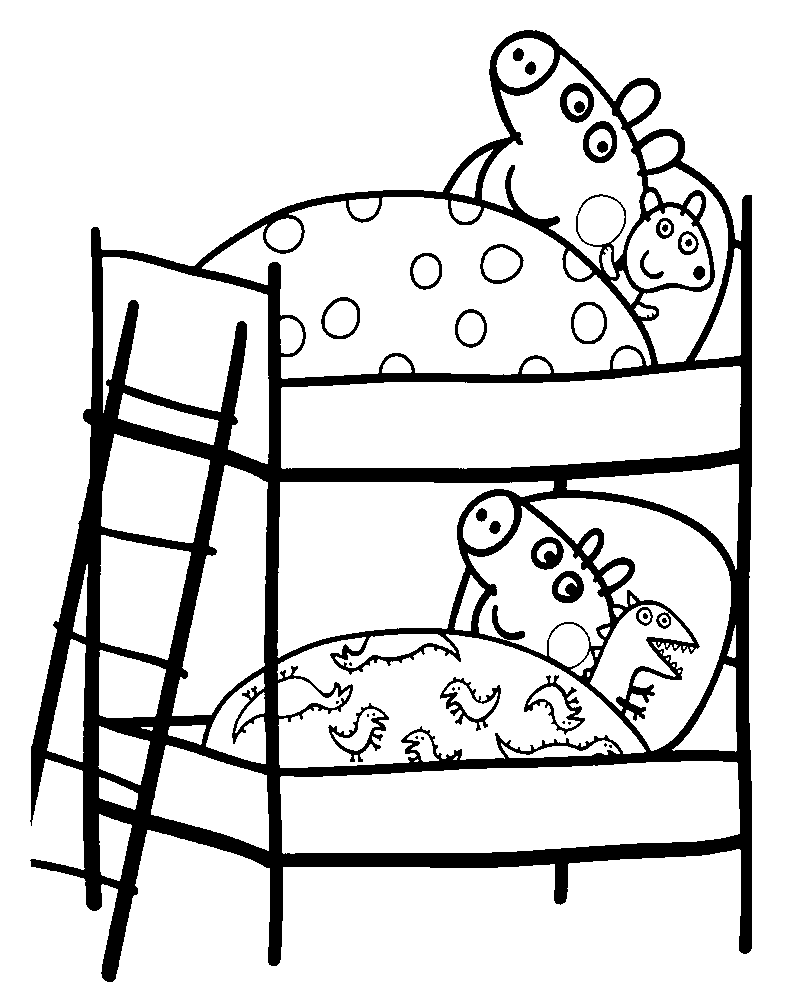 Peppa Pig coloring pages to print for free and color