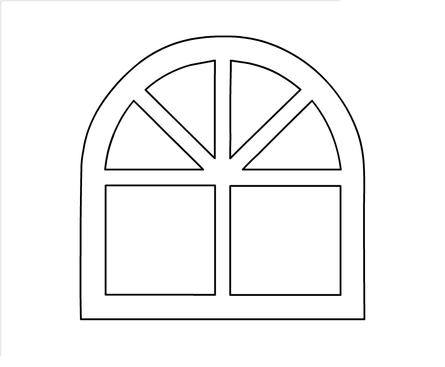 Window coloring pages to download and print for free
