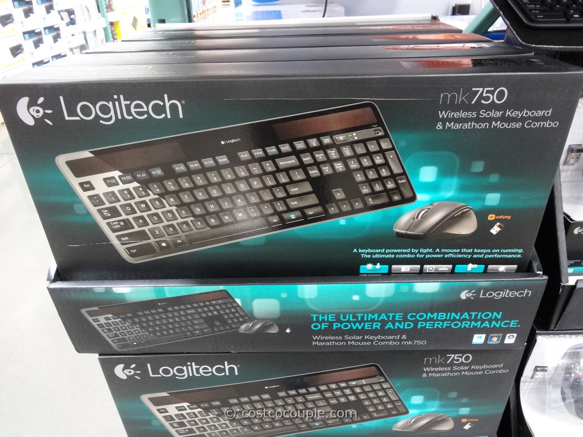 Logitech Wireless Solar Keyboard and Mouse mk750