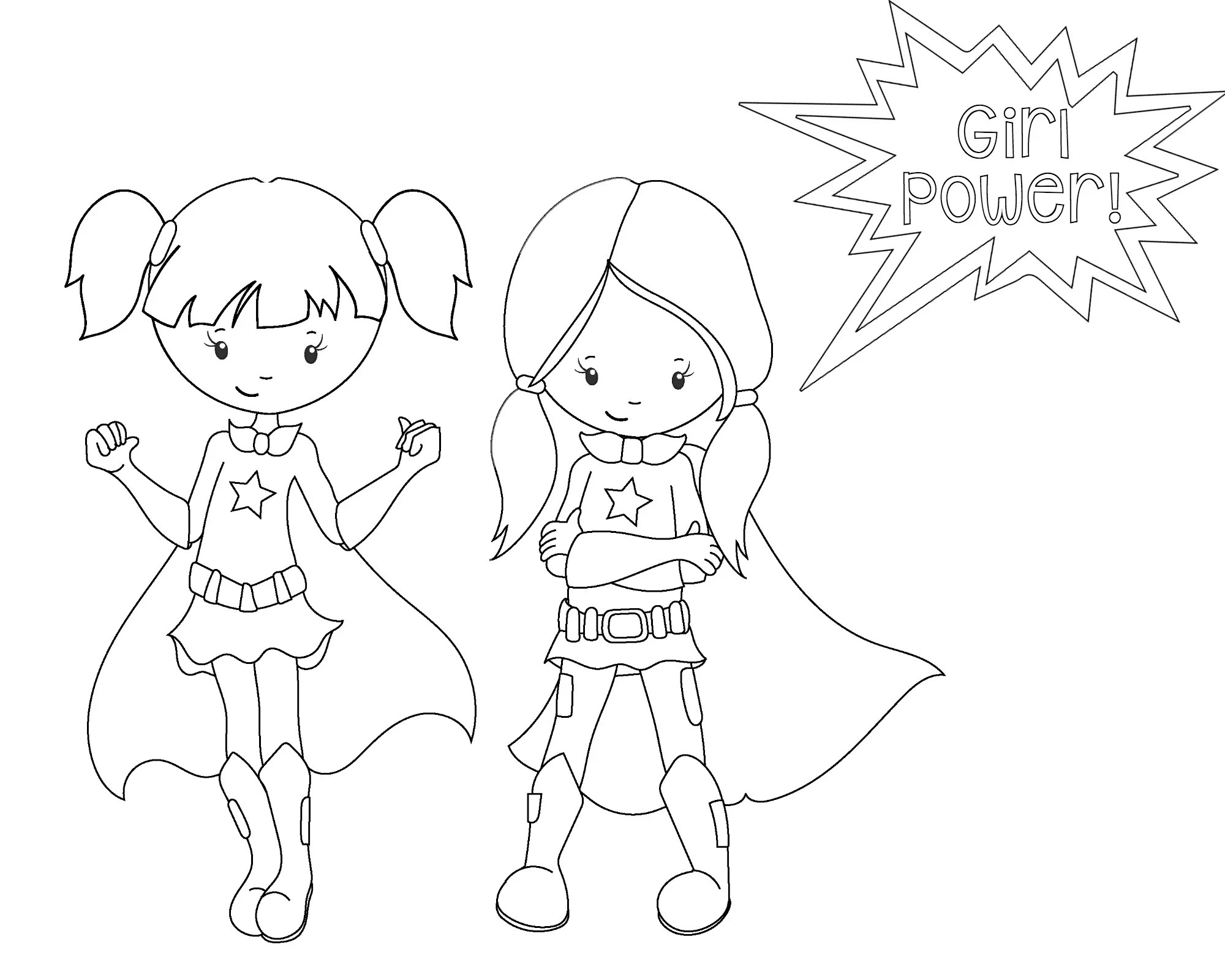 Superhero Coloring Pages Crazy Little Projects