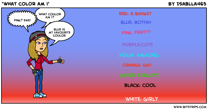 'what color am i' Bitstrips