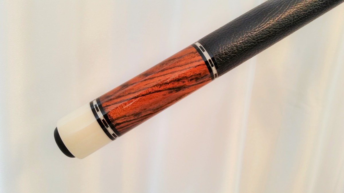 Andy Gilbert Bocote 2 Shaft Full Custom Pool Cue Stick For Sale.