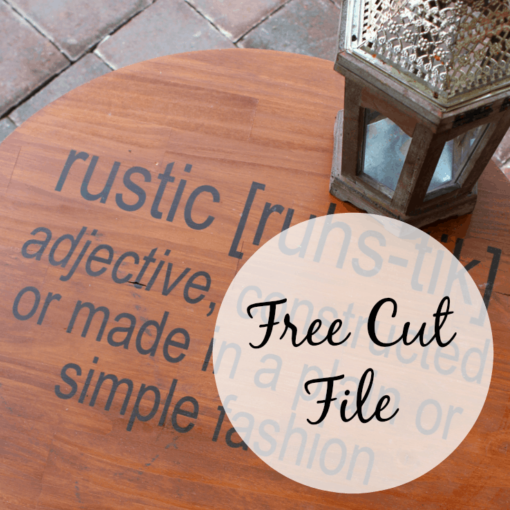 Free Commercial Use Rustic Definition Cut File Cutting