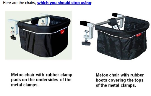 Phil&Teds Metoo High Chair? I Don't Recall. CPSC And That's Gonna Be