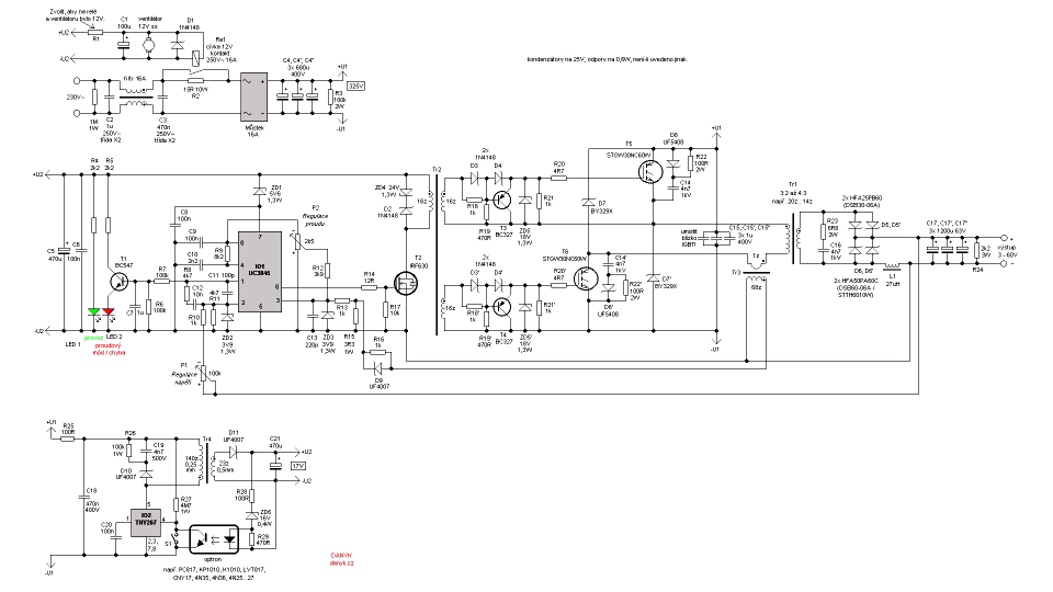 High Power Adjustable Switching Power Supply Smps 3 60v 40a