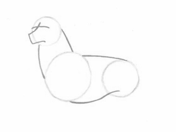 как нарисовать морду волка
