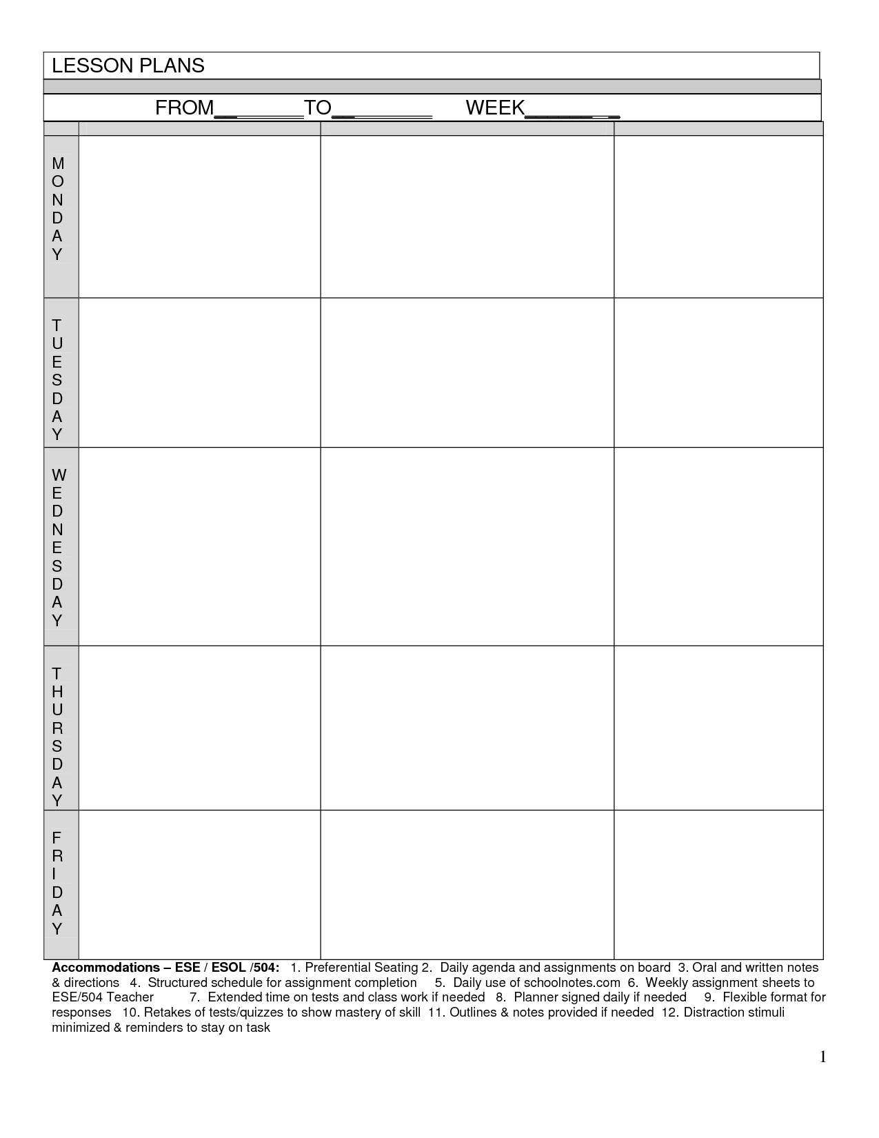 Blank Worksheet Templates Spreadsheet Templates for