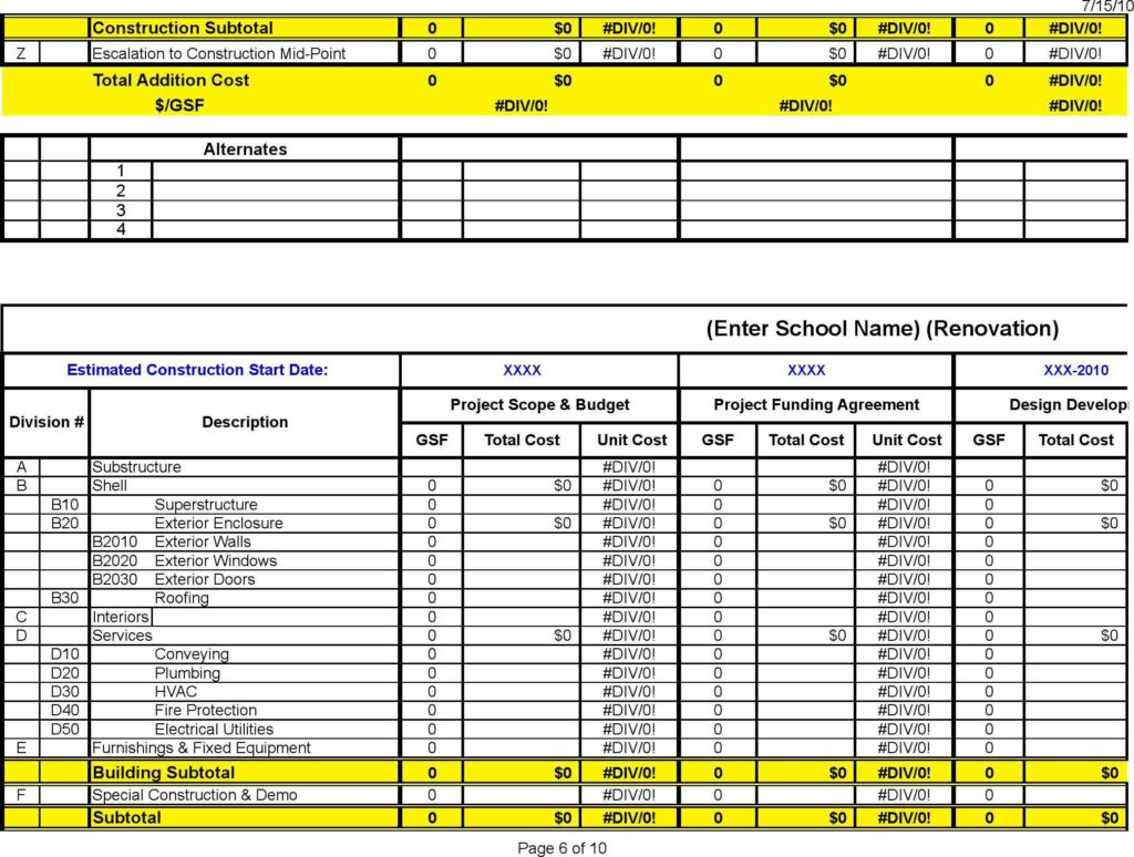 Costing Spreadsheet Template 1 Cost Analysis Spreadsheet