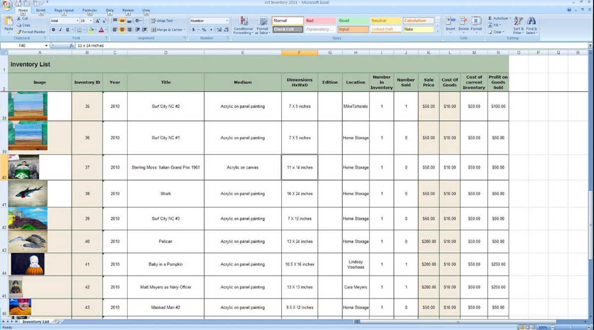 Collectibles Inventory Spreadsheet 1 Google Spreadshee collectibles