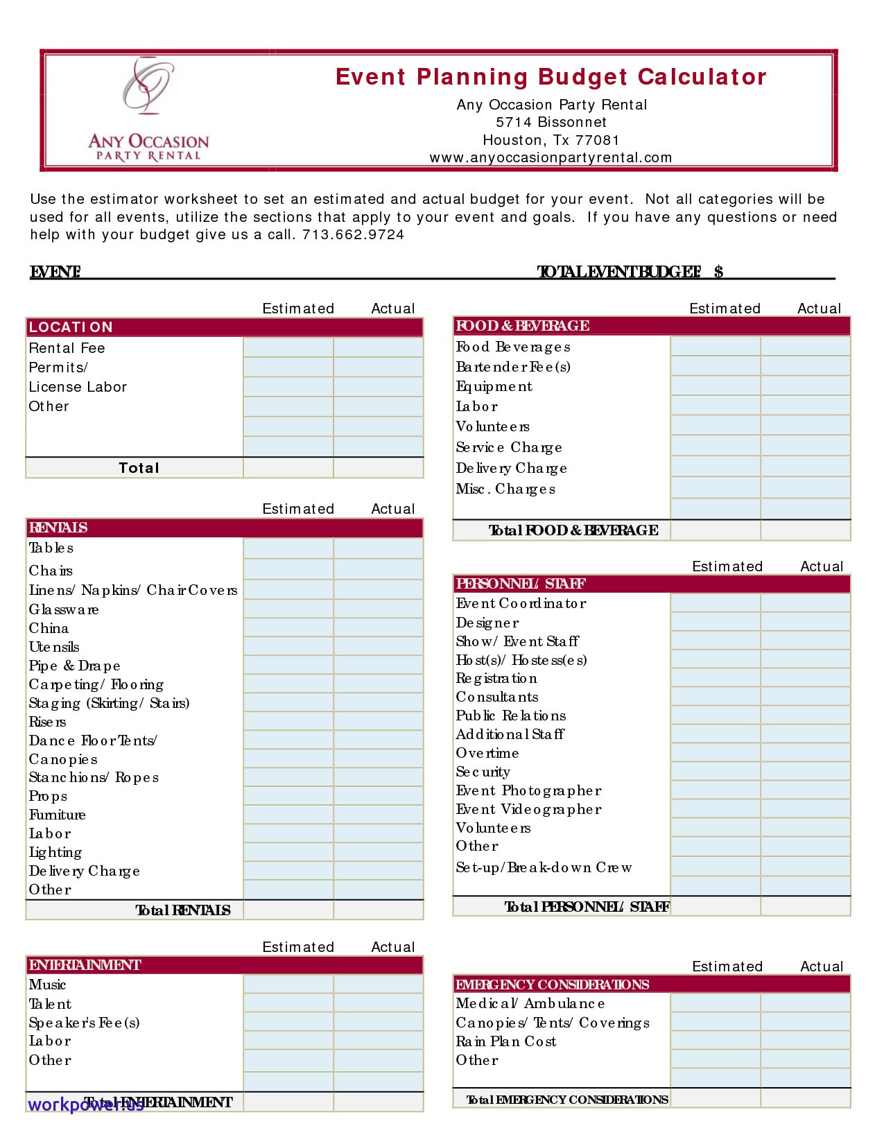 Spreadsheet For New Home Construction Budget Google Spreadshee budget