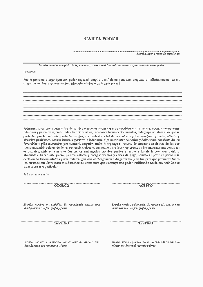 Carta Poder