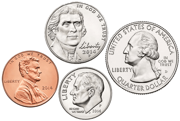 Les pièces de monnaie américaines