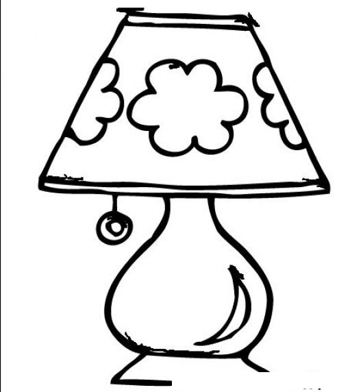 Lampara dibujo para colorear Imagui