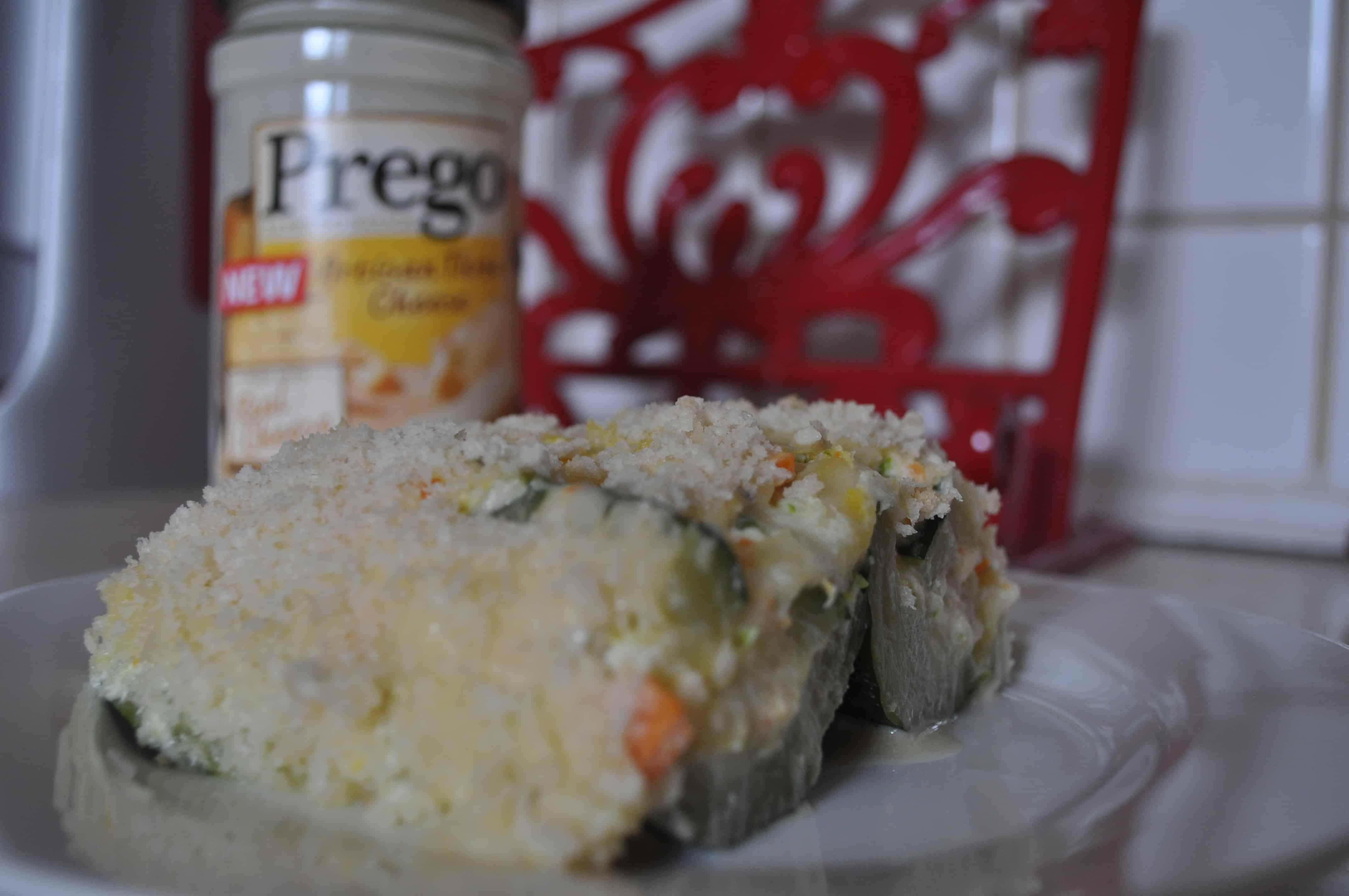 Zucchini Lasagna with Prego Artisan Three Cheese Dining with Alice