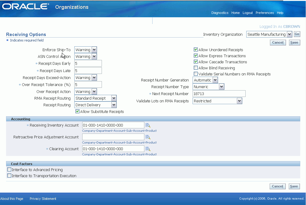 Oracle Purchasing User's Guide