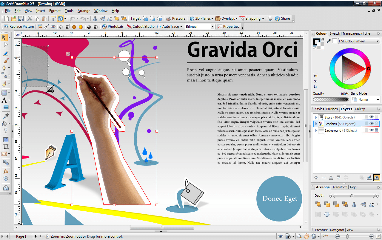 Draw Plus X5 Graphic Design Software Download for PC