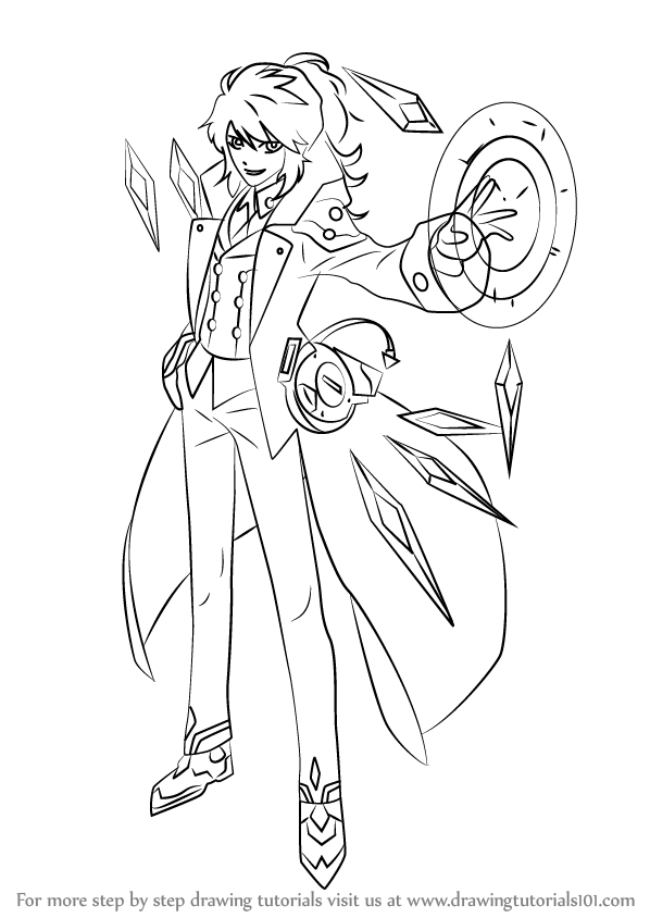 Learn How to Draw Add from Elsword (Elsword) Step by Step Drawing Tutorials