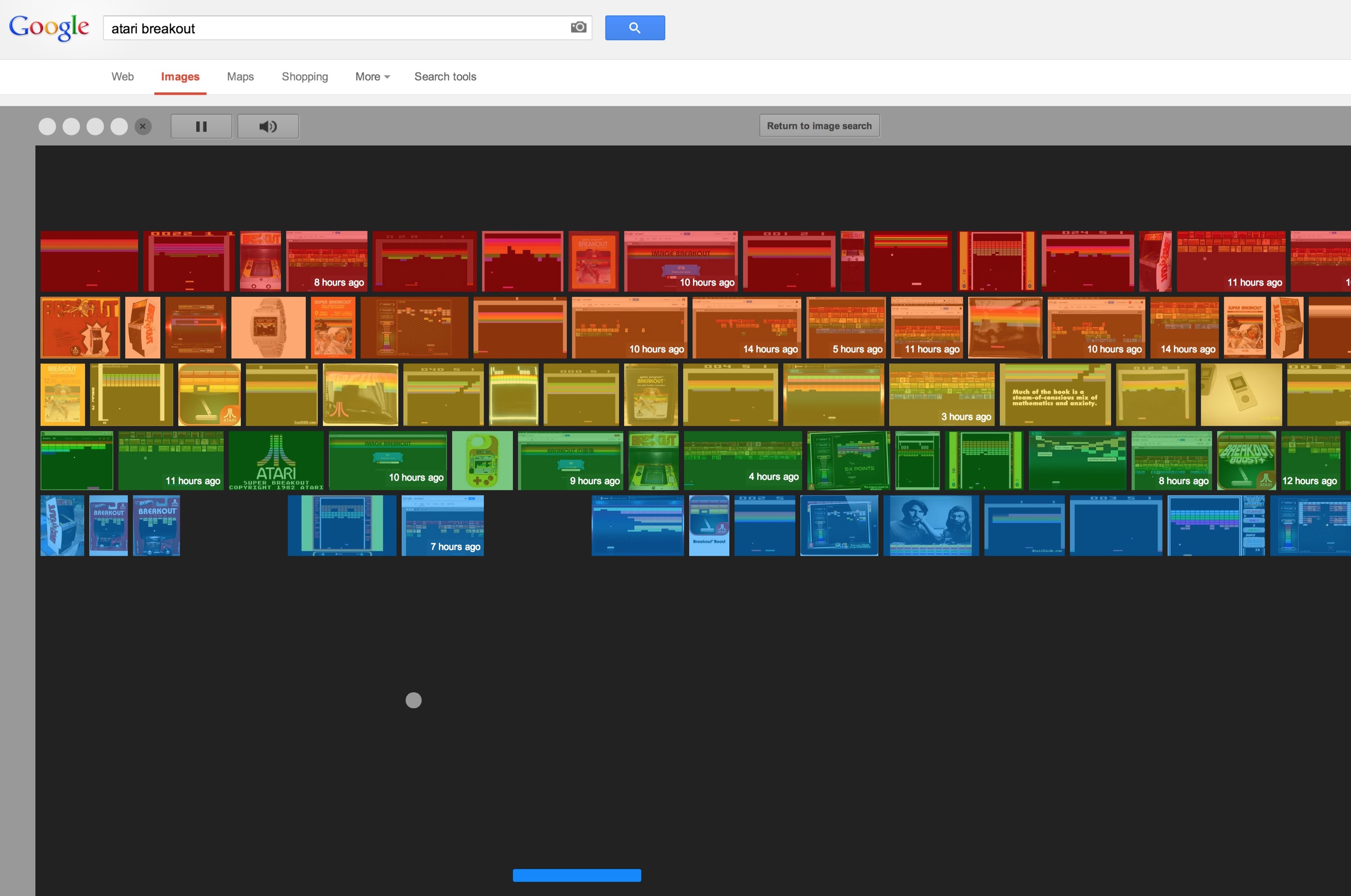 You can play Atari Breakout on Google Image Search right