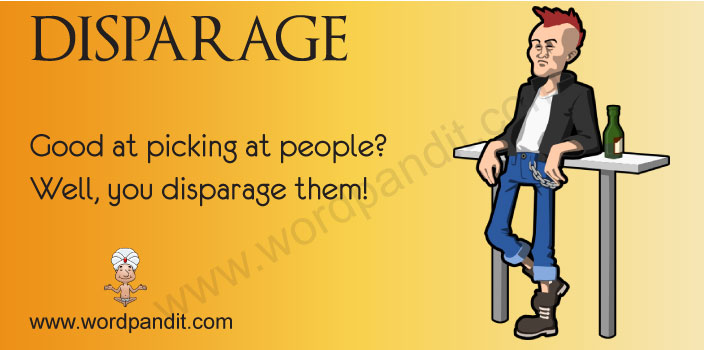Meaning of Disparage