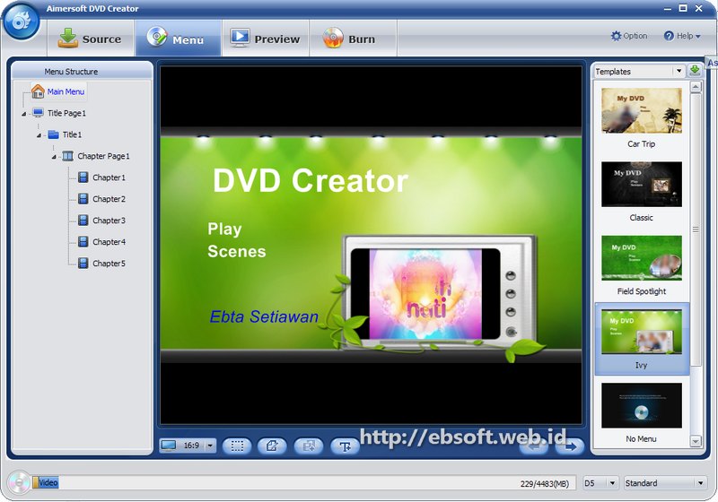 [Promo] Aimersoft DVD Creator, software pembuat Video DVD