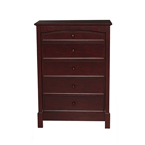 Summer Infant Freemont 5 Drawer Highboy Dresser, Black