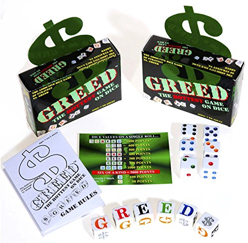Greed Dice Game _ Bundle of 2 Identical Games _ with 6