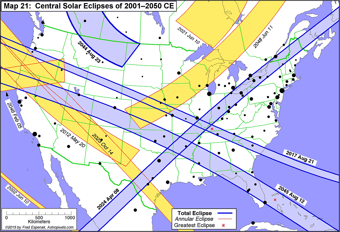 When's the next total solar eclipse for North America