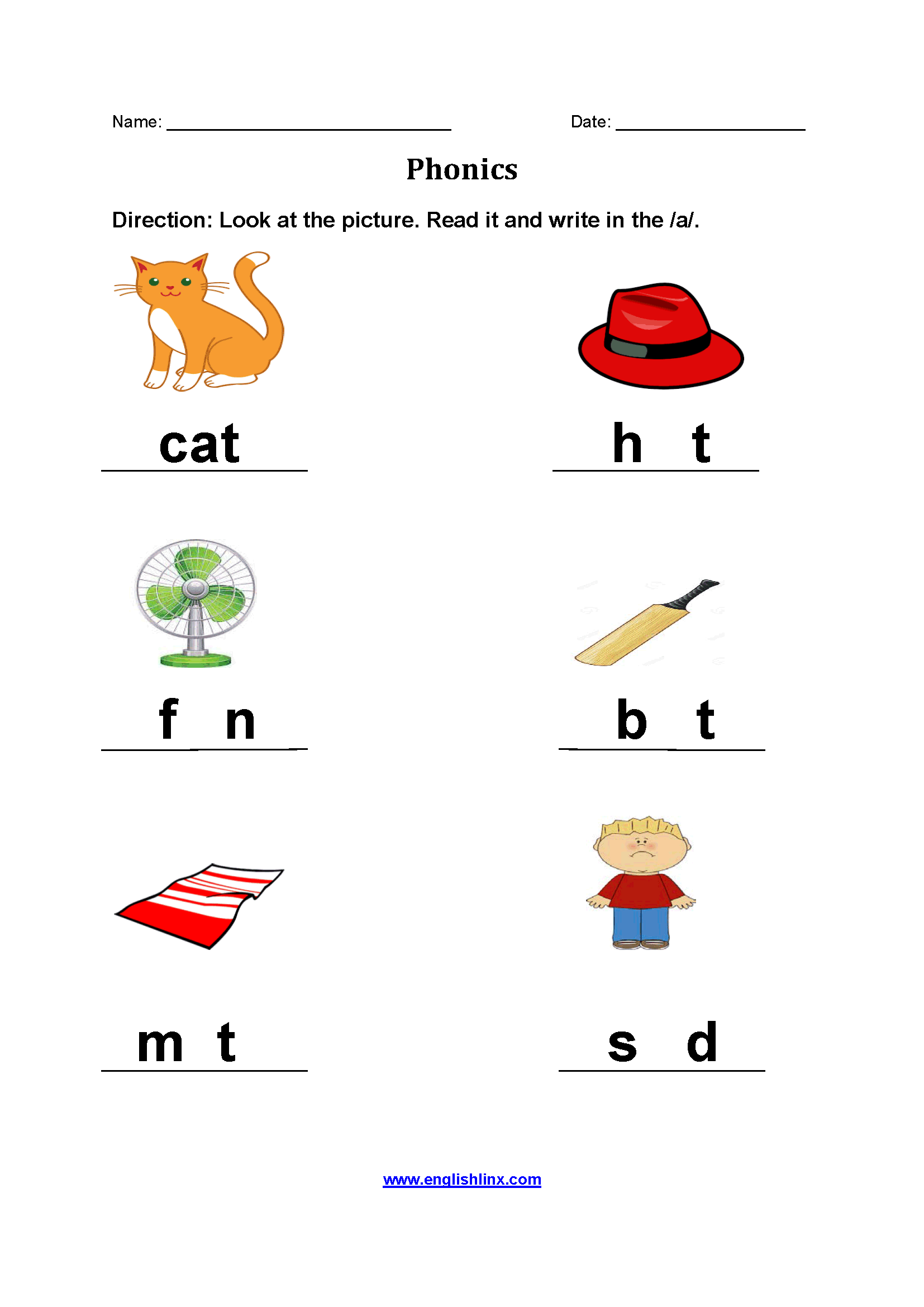 Phonics Worksheets