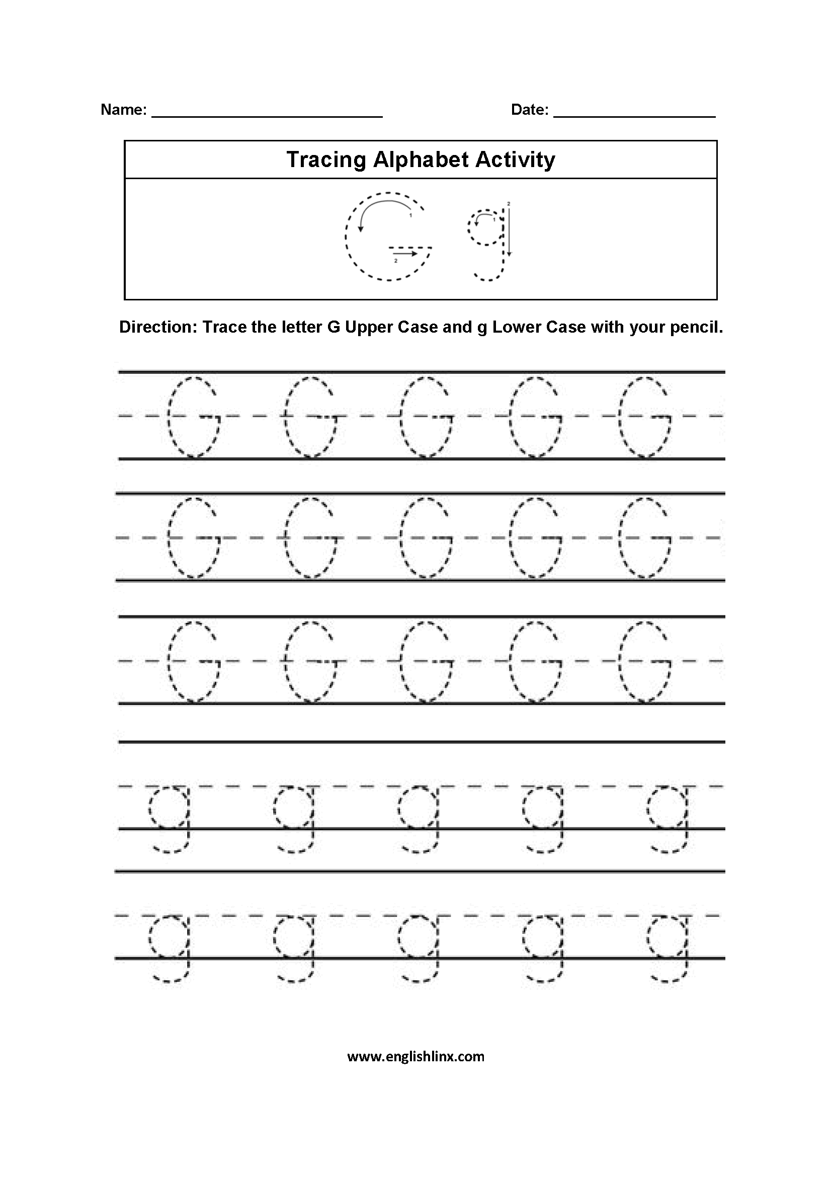Alphabet Worksheets Tracing Alphabet Worksheets