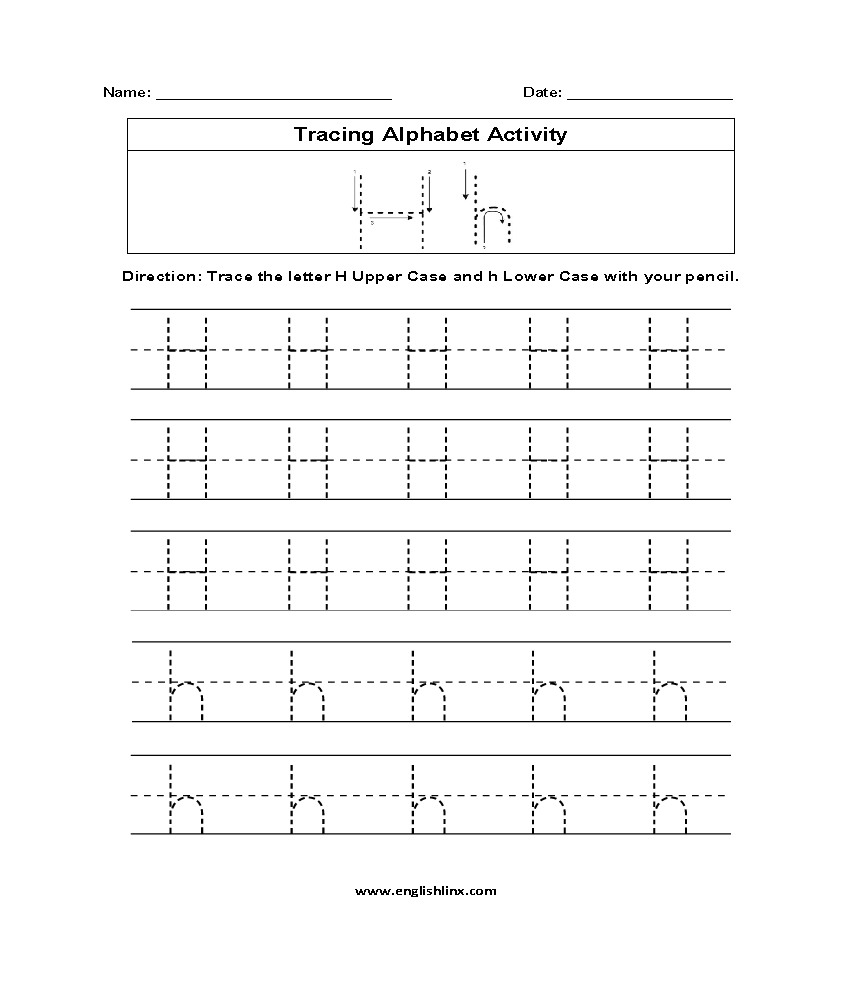 Alphabet Worksheets Tracing Alphabet Worksheets