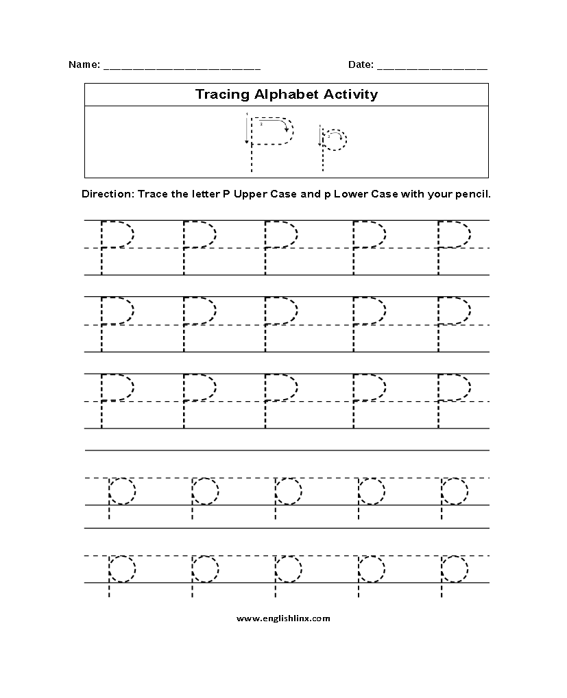 Alphabet Worksheets Tracing Alphabet Worksheets