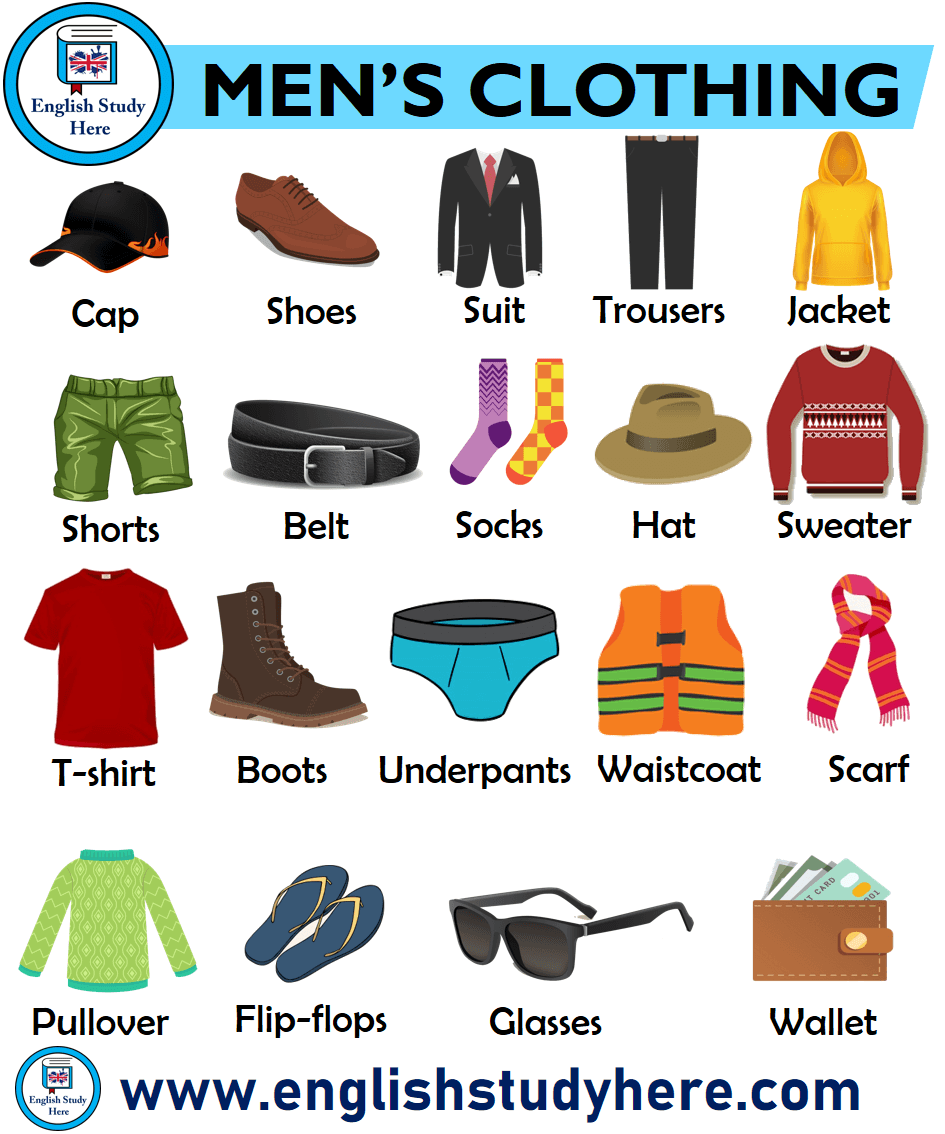 Men's Clothing - English Study Here