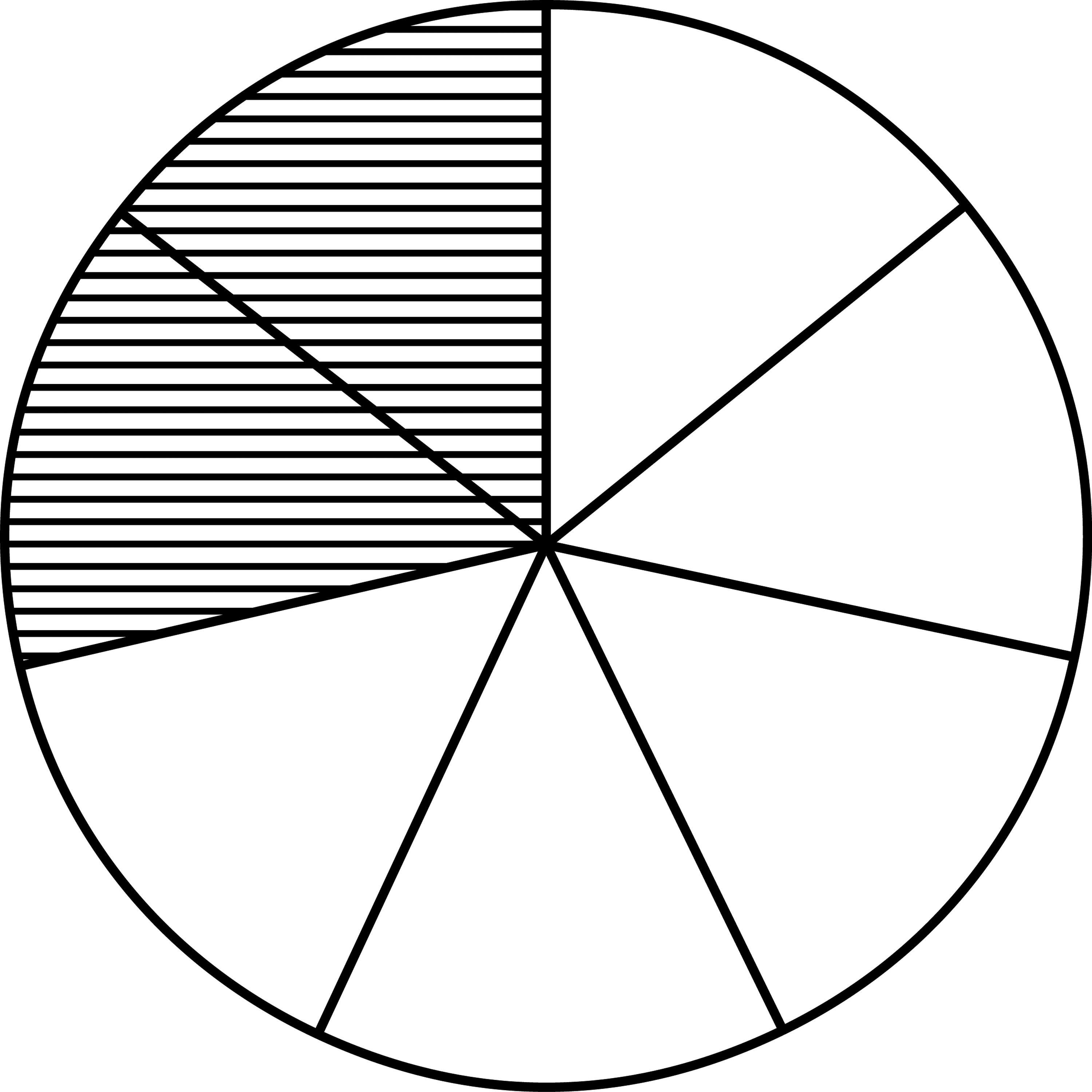 Fraction Pie Divided into Sevenths ClipArt ETC