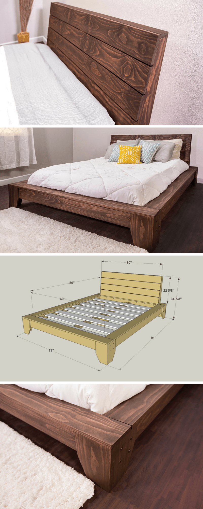 Wonderful DIY Platform Beds That You Can Easily Make