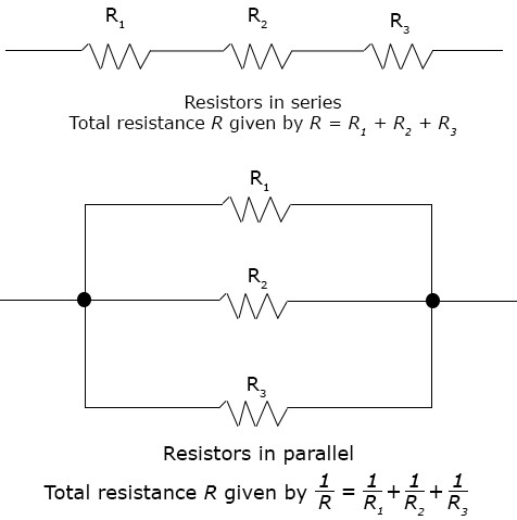 Electric Circuit Series and Parallel Arrangement of Cells and Resistors