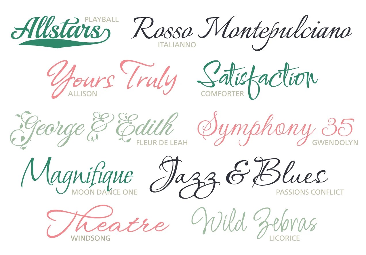 New Fonts Flash Color Imaging