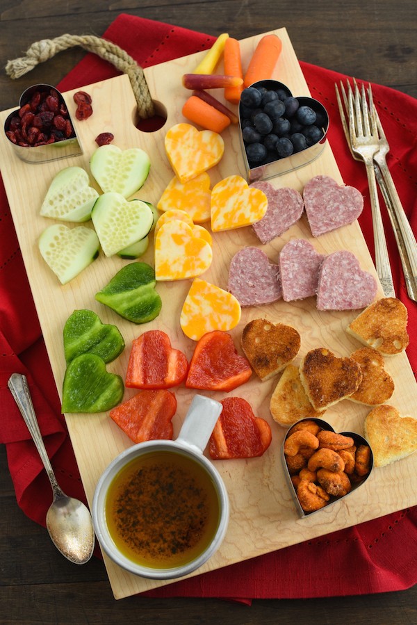 Valentine's Day Snack Board Foxes Love Lemons