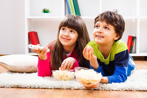 Children watching TV Stock Photo Kids stock photo free