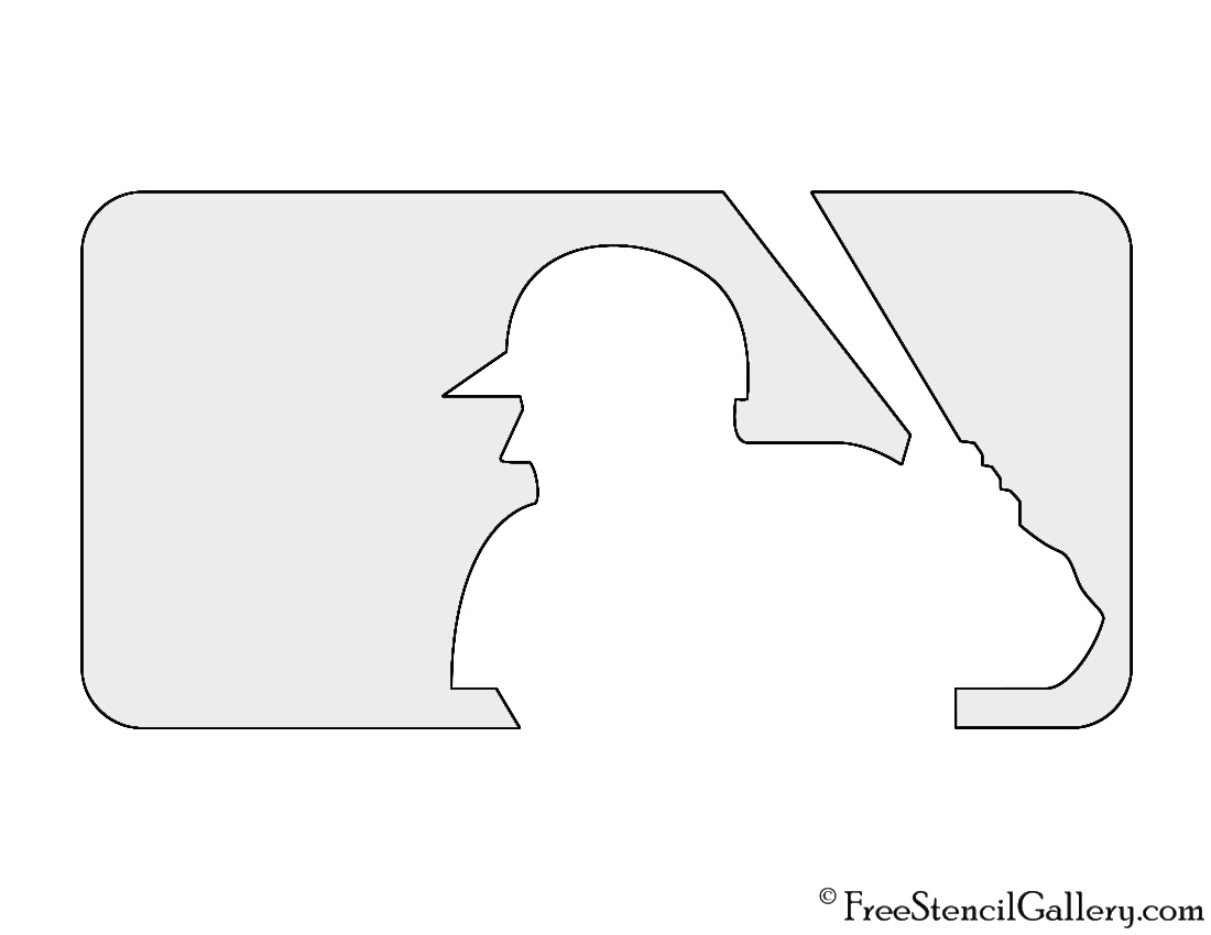 MLB Logo Stencil Free Stencil Gallery