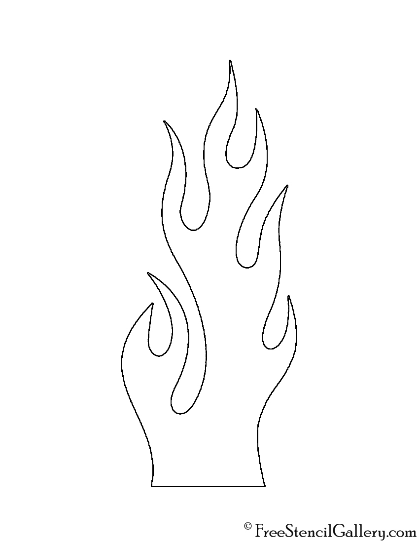 Printable Flames Template Best Templates Resources(05)