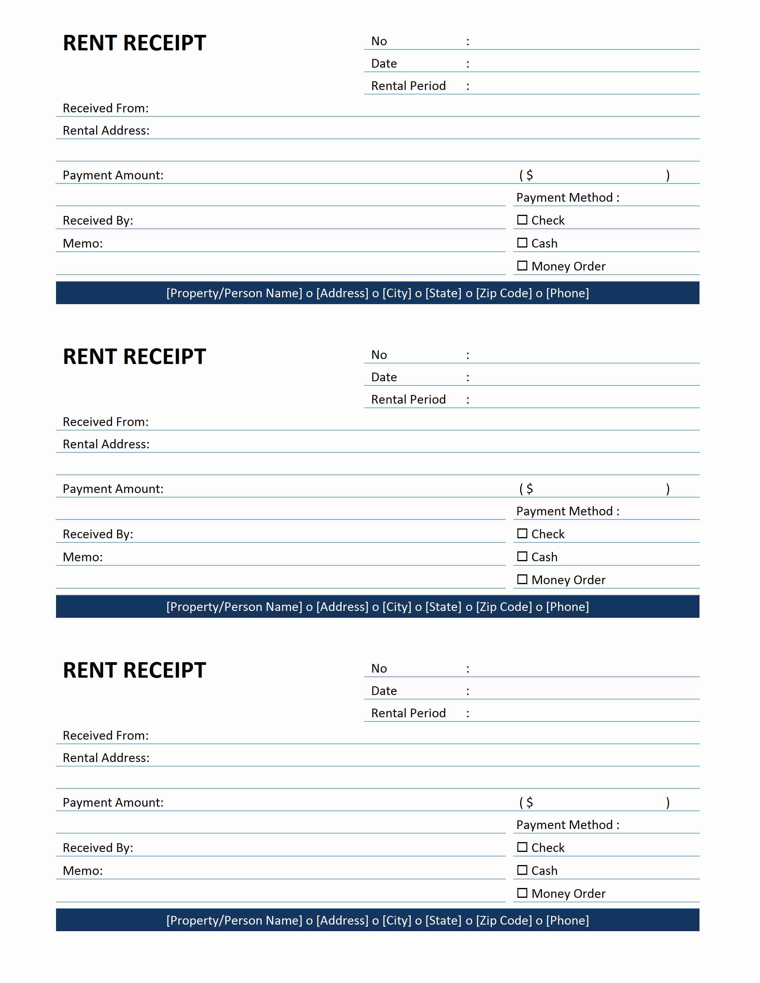 Rent Receipt