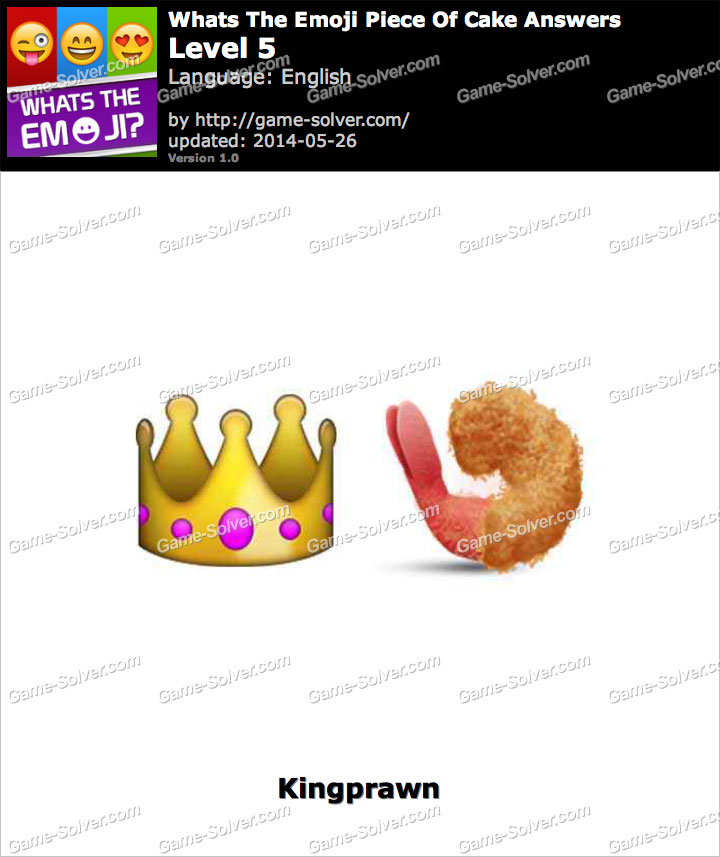 Whats The Emoji Piece of Cake Level 5 • Game Solver