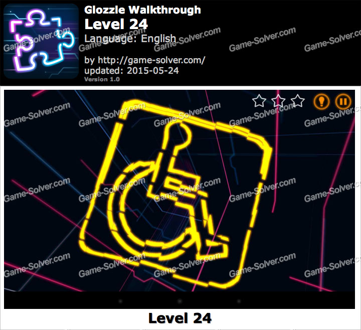Glozzle Level 24 Game Solver