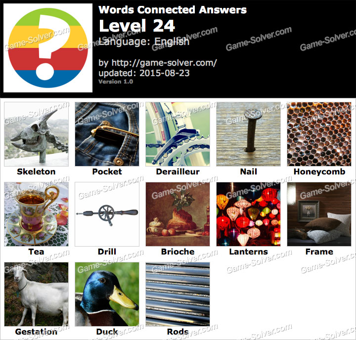 Words Connected Level 24 Game Solver
